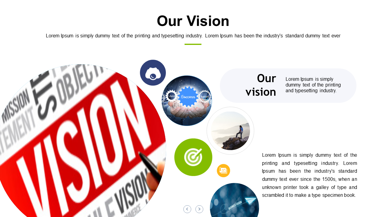 Company Vision Presentation PPT and Google Slides Template